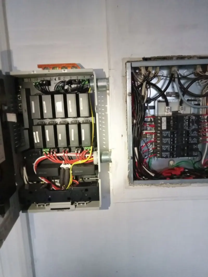 Electrical panel upgrade completed for Security Camera Wiring in East Providence